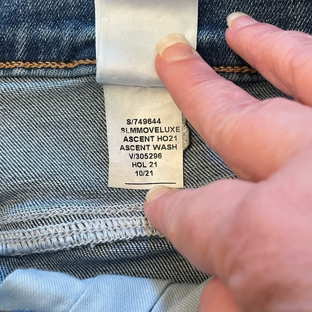 Banana Republic Jeans-Size Men’s 34W x 30L Classic Blue Denim Slim Fit